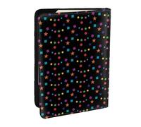 Wykjtwo Confeti y Estrellas, Funda para Pasaporte Cartera de Viaje de Cuero PU Funda para Pasaporte Fundas para Pasaporte 6,5 Pulgadas