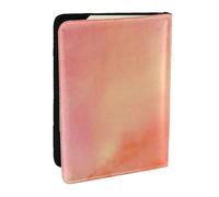 Wykjtwo Coral Tonos De Acuarela Rosa Naranja, Funda para Pasaporte Cartera de Viaje de Cuero PU Funda para Pasaporte Fundas para Pasaporte 6,5 Pulgadas