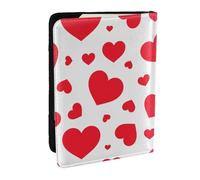 Wykjtwo Corazón disperso, Funda para Pasaporte Cartera de Viaje de Cuero PU Funda para Pasaporte Fundas para Pasaporte 6,5 Pulgadas