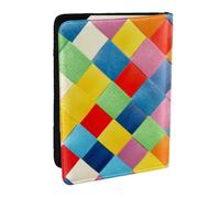 Wykjtwo Cuadros Coloridos Impresos., Funda para Pasaporte Cartera de Viaje de Cuero PU Funda para Pasaporte Fundas para Pasaporte 6,5 Pulgadas