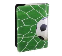 Wykjtwo Deporte fútbol fútbol, Funda para Pasaporte Cartera de Viaje de Cuero PU Funda para Pasaporte Fundas para Pasaporte 6,5 Pulgadas