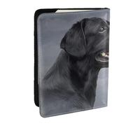 Wykjtwo Dibujo Perro Labrador, Funda para Pasaporte Cartera de Viaje de Cuero PU Funda para Pasaporte Fundas para Pasaporte 6,5 Pulgadas
