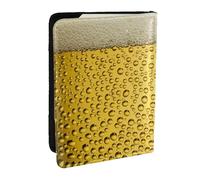 Wykjtwo Diseño de Cerveza Helada., Funda para Pasaporte Cartera de Viaje de Cuero PU Funda para Pasaporte Fundas para Pasaporte 6,5 Pulgadas