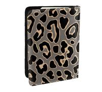 Wykjtwo Diseño De Patrones Sin Fisuras De Leopardo En Oro De Lujo, Funda para Pasaporte Cartera de Viaje de Cuero PU Funda para Pasaporte Fundas para Pasaporte 6,5 Pulgadas