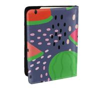 Wykjtwo Diseño De Sandía De Frutas De Verano., Funda para Pasaporte Cartera de Viaje de Cuero PU Funda para Pasaporte Fundas para Pasaporte 6,5 Pulgadas