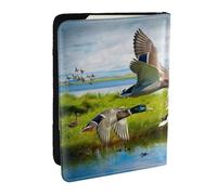 Wykjtwo Diseño grande de Pato., Funda para Pasaporte Cartera de Viaje de Cuero PU Funda para Pasaporte Fundas para Pasaporte 6,5 Pulgadas