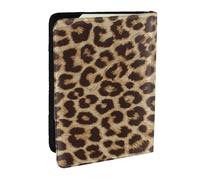 Wykjtwo Divertido Estampado de Leopardo., Funda para Pasaporte Cartera de Viaje de Cuero PU Funda para Pasaporte Fundas para Pasaporte 6,5 Pulgadas