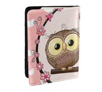 Wykjtwo Dos búhos de Dibujos Animados Lindo, Funda para Pasaporte Cartera de Viaje de Cuero PU Funda para Pasaporte Fundas para Pasaporte 6,5 Pulgadas