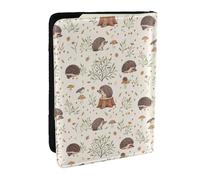 Wykjtwo Erizo de Pradera, Funda para Pasaporte Cartera de Viaje de Cuero PU Funda para Pasaporte Fundas para Pasaporte 6,5 Pulgadas