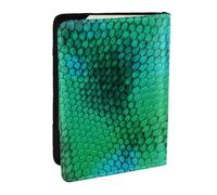 Wykjtwo Escama de Serpiente, Funda para Pasaporte Cartera de Viaje de Cuero PU Funda para Pasaporte Fundas para Pasaporte 6,5 Pulgadas