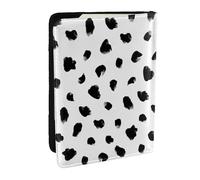 Wykjtwo Estampado Animal dálmata pictórico, Funda para Pasaporte Cartera de Viaje de Cuero PU Funda para Pasaporte Fundas para Pasaporte 6,5 Pulgadas