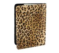 Wykjtwo Estampado Animal de Leopardo, Funda para Pasaporte Cartera de Viaje de Cuero PU Funda para Pasaporte Fundas para Pasaporte 6,5 Pulgadas