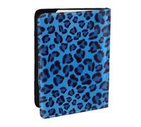 Wykjtwo Estampado Animal de Piel de Leopardo, Funda para Pasaporte Cartera de Viaje de Cuero PU Funda para Pasaporte Fundas para Pasaporte 6,5 Pulgadas