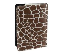 Wykjtwo Estampado Animal Jirafa, Funda para Pasaporte Cartera de Viaje de Cuero PU Funda para Pasaporte Fundas para Pasaporte 6,5 Pulgadas