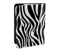 Wykjtwo Estampado de Cebra, Funda para Pasaporte Cartera de Viaje de Cuero PU Funda para Pasaporte Fundas para Pasaporte 6,5 Pulgadas