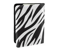 Wykjtwo Estampado de Cebra, Funda para Pasaporte Cartera de Viaje de Cuero PU Funda para Pasaporte Fundas para Pasaporte 6,5 Pulgadas