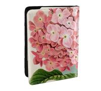 Wykjtwo Estampado de Flores Rosas, Funda para Pasaporte Cartera de Viaje de Cuero PU Funda para Pasaporte Fundas para Pasaporte 6,5 Pulgadas