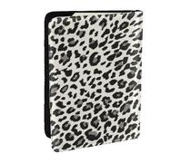 Wykjtwo Estampado de Leopardo, Funda para Pasaporte Cartera de Viaje de Cuero PU Funda para Pasaporte Fundas para Pasaporte 6,5 Pulgadas
