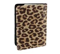 Wykjtwo Estampado de Leopardo, Funda para Pasaporte Cartera de Viaje de Cuero PU Funda para Pasaporte Fundas para Pasaporte 6,5 Pulgadas