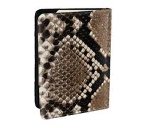 Wykjtwo Estampado de Piel de Serpiente, Funda para Pasaporte Cartera de Viaje de Cuero PU Funda para Pasaporte Fundas para Pasaporte 6,5 Pulgadas