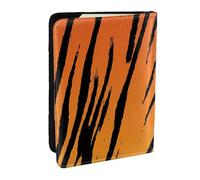 Wykjtwo Estampado de Rayas de Tigre, Funda para Pasaporte Cartera de Viaje de Cuero PU Funda para Pasaporte Fundas para Pasaporte 6,5 Pulgadas