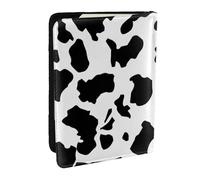 Wykjtwo Estampado de Vaca en Blanco y Negro, Funda para Pasaporte Cartera de Viaje de Cuero PU Funda para Pasaporte Fundas para Pasaporte 6,5 Pulgadas