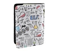 Wykjtwo Experimento de química, Funda para Pasaporte Cartera de Viaje de Cuero PU Funda para Pasaporte Fundas para Pasaporte 6,5 Pulgadas