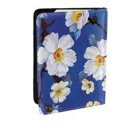 Wykjtwo Flor de Acuarela, Funda para Pasaporte Cartera de Viaje de Cuero PU Funda para Pasaporte Fundas para Pasaporte 6,5 Pulgadas