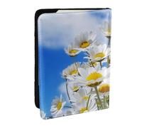 Wykjtwo Flor de Margarita fragante, Funda para Pasaporte Cartera de Viaje de Cuero PU Funda para Pasaporte Fundas para Pasaporte 6,5 Pulgadas