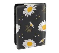 Wykjtwo Flores de Margarita, Funda para Pasaporte Cartera de Viaje de Cuero PU Funda para Pasaporte Fundas para Pasaporte 6,5 Pulgadas