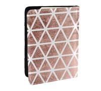 Wykjtwo Fondos de patrón de Oro Rosa, Funda para Pasaporte Cartera de Viaje de Cuero PU Funda para Pasaporte Fundas para Pasaporte 6,5 Pulgadas