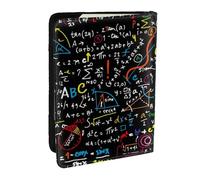 Wykjtwo Fórmula matemática, Funda para Pasaporte Cartera de Viaje de Cuero PU Funda para Pasaporte Fundas para Pasaporte 6,5 Pulgadas