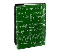 Wykjtwo Fórmulas de Ecuaciones matemáticas, Funda para Pasaporte Cartera de Viaje de Cuero PU Funda para Pasaporte Fundas para Pasaporte 6,5 Pulgadas