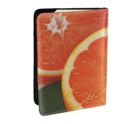 Wykjtwo Fruta cítrica, Funda para Pasaporte Cartera de Viaje de Cuero PU Funda para Pasaporte Fundas para Pasaporte 6,5 Pulgadas