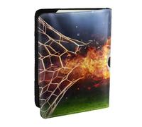 Wykjtwo Fútbol Impreso, Funda para Pasaporte Cartera de Viaje de Cuero PU Funda para Pasaporte Fundas para Pasaporte 6,5 Pulgadas