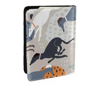Wykjtwo galgos Lindo, Funda para Pasaporte Cartera de Viaje de Cuero PU Funda para Pasaporte Fundas para Pasaporte 6,5 Pulgadas