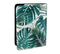 Wykjtwo Hoja de Palma de la Selva Tropical, Funda para Pasaporte Cartera de Viaje de Cuero PU Funda para Pasaporte Fundas para Pasaporte 6,5 Pulgadas