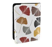Wykjtwo Hojas de gingko, Funda para Pasaporte Cartera de Viaje de Cuero PU Funda para Pasaporte Fundas para Pasaporte 6,5 Pulgadas