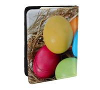 Wykjtwo Huevo De Pascua Colorido Moderno, Funda para Pasaporte Cartera de Viaje de Cuero PU Funda para Pasaporte Fundas para Pasaporte 6,5 Pulgadas