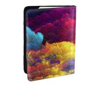 Wykjtwo Impresión Acuarela Arte Hermosa Tinta, Funda para Pasaporte Cartera de Viaje de Cuero PU Funda para Pasaporte Fundas para Pasaporte 6,5 Pulgadas