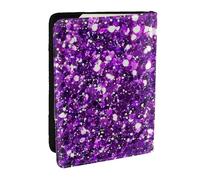 Wykjtwo Impresión con Brillo y Brillo., Funda para Pasaporte Cartera de Viaje de Cuero PU Funda para Pasaporte Fundas para Pasaporte 6,5 Pulgadas