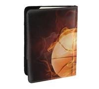 Wykjtwo Impresión de Baloncesto, Funda para Pasaporte Cartera de Viaje de Cuero PU Funda para Pasaporte Fundas para Pasaporte 6,5 Pulgadas