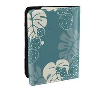 Wykjtwo Impresión de Hojas Lindas de Lujo, Funda para Pasaporte Cartera de Viaje de Cuero PU Funda para Pasaporte Fundas para Pasaporte 6,5 Pulgadas