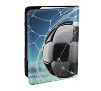 Wykjtwo Impresión de la Red de fútbol, Funda para Pasaporte Cartera de Viaje de Cuero PU Funda para Pasaporte Fundas para Pasaporte 6,5 Pulgadas