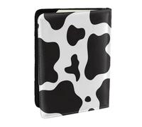 Wykjtwo Impresión de Manchas de Vaca, Funda para Pasaporte Cartera de Viaje de Cuero PU Funda para Pasaporte Fundas para Pasaporte 6,5 Pulgadas
