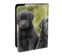 Wykjtwo Impresión de Perro Labrador Retriever, Funda para Pasaporte Cartera de Viaje de Cuero PU Funda para Pasaporte Fundas para Pasaporte 6,5 Pulgadas