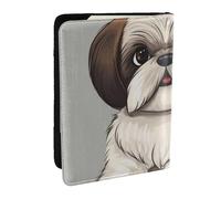 Wykjtwo Impresión de Perro Shih Tzu, Funda para Pasaporte Cartera de Viaje de Cuero PU Funda para Pasaporte Fundas para Pasaporte 6,5 Pulgadas