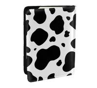 Wykjtwo Impresión de Vaca lechera de Cuero de Vaca, Funda para Pasaporte Cartera de Viaje de Cuero PU Funda para Pasaporte Fundas para Pasaporte 6,5 Pulgadas