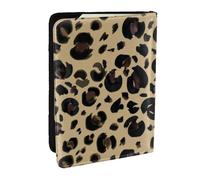 Wykjtwo Leopardo Acuarela, Funda para Pasaporte Cartera de Viaje de Cuero PU Funda para Pasaporte Fundas para Pasaporte 6,5 Pulgadas