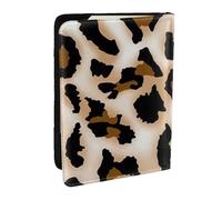Wykjtwo Leopardo Guepardo Leopardo Amor, Funda para Pasaporte Cartera de Viaje de Cuero PU Funda para Pasaporte Fundas para Pasaporte 6,5 Pulgadas
